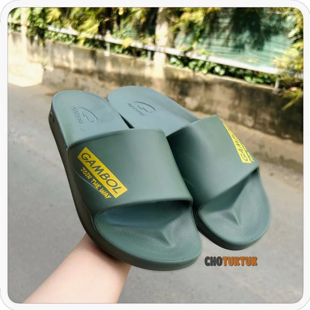Ảnh Dép nam đúc nguyên khối quai ngang Thái lan hãng Gambol 42184 2