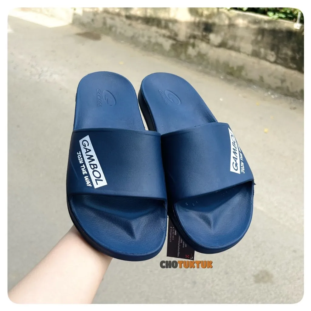Ảnh Dép nam đúc nguyên khối quai ngang Thái lan hãng Gambol 42184 3