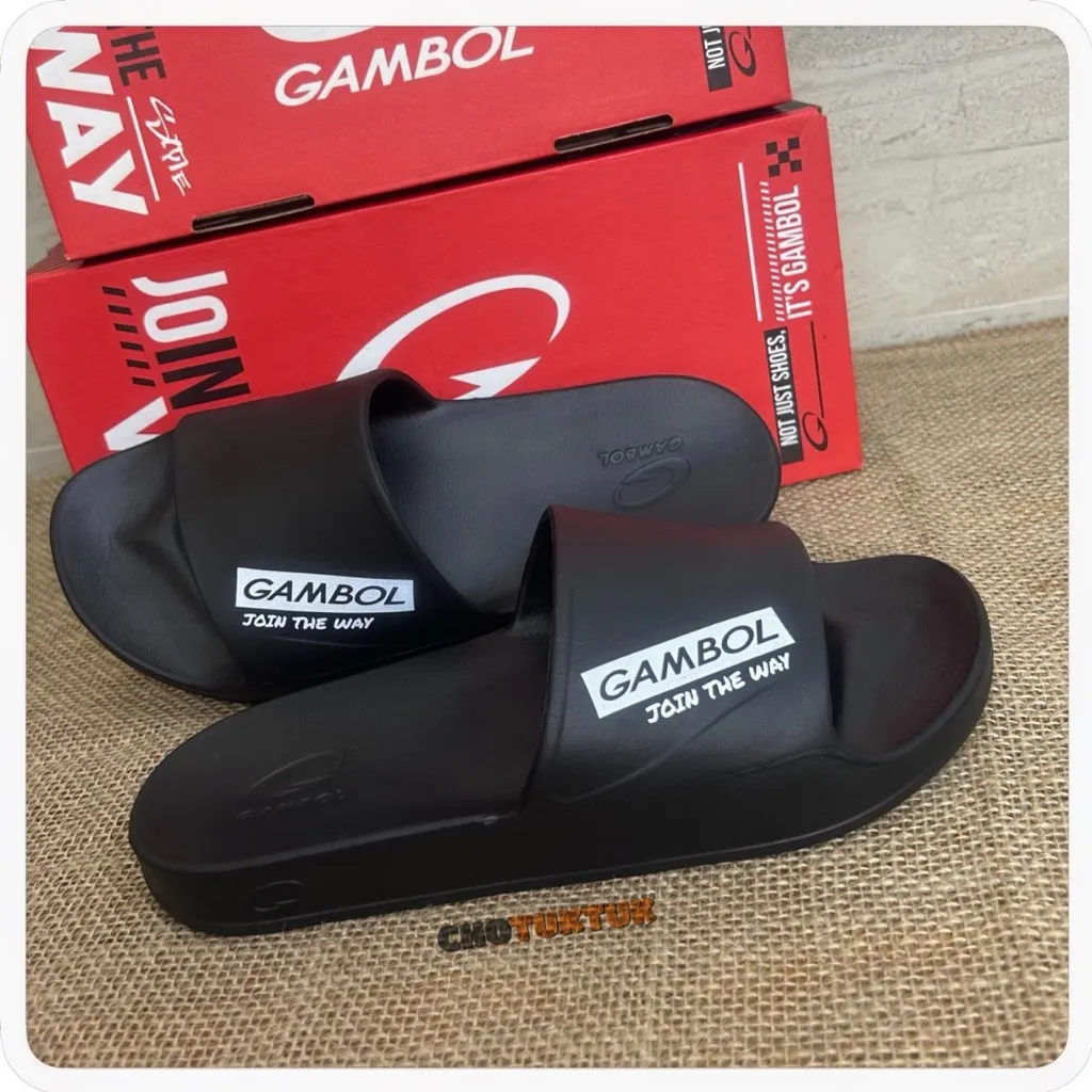 Ảnh Dép nam đúc nguyên khối quai ngang Thái lan hãng Gambol 42184 4