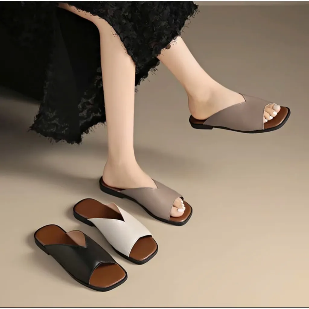 Ảnh Dép nữ quai ngang vạt chéo FAROSA - H96 dép thời trang mùa hè phong cách hàn quốc hót trend 4