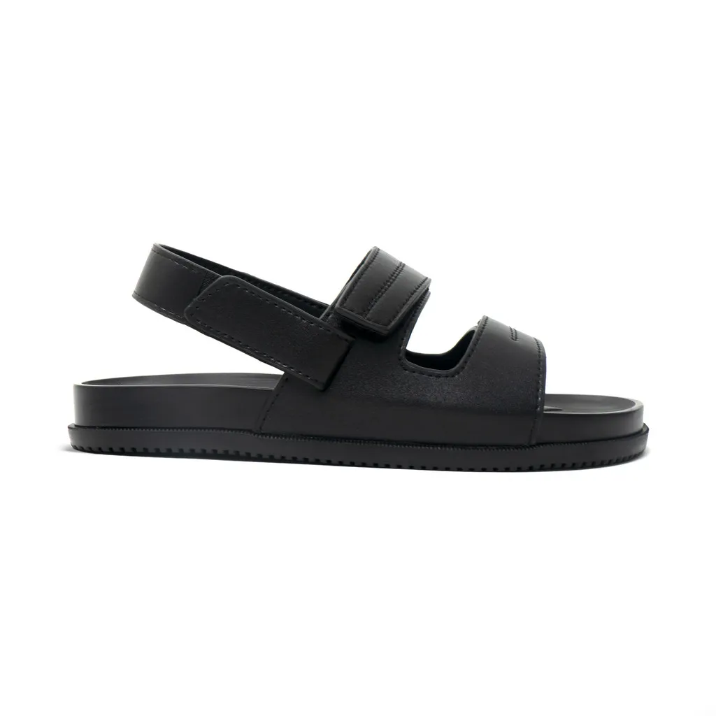 Ảnh Dép quai hậu nam G2 Kio kiểu Sandal nam, Giày xăng đan quai hậu đi học thời trang bằng da bò đế cứng cáp 1