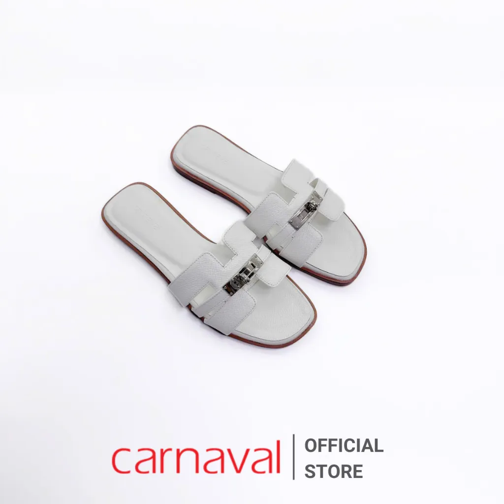 Ảnh Dép Quai Ngang Nữ Chữ H Cao Cấp Khóa Kim Loại Carnaval Sang Trọng - VS133 4