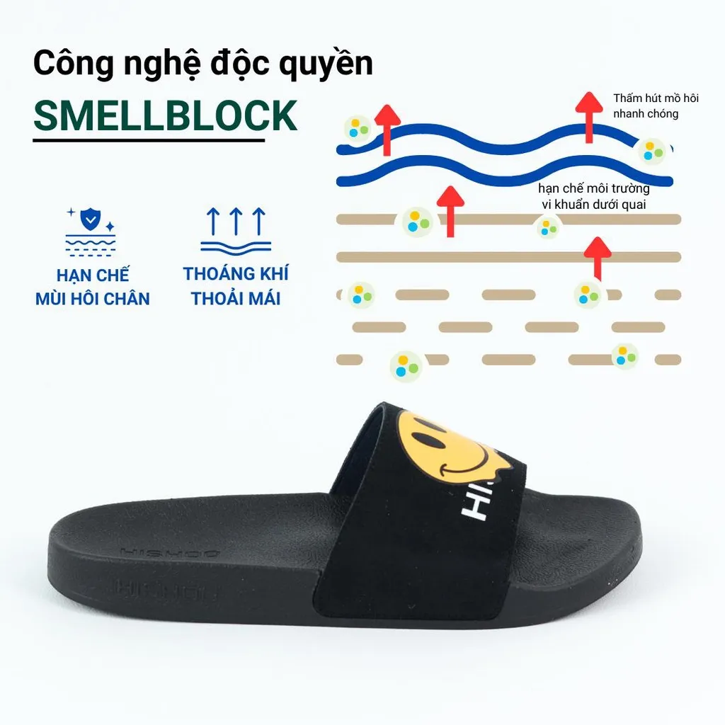 Ảnh Dép quai ngang slipper cao cấp nam, nữ  HISHOO siêu nhẹ da Bò thời trang size 36 - 45 U112 3