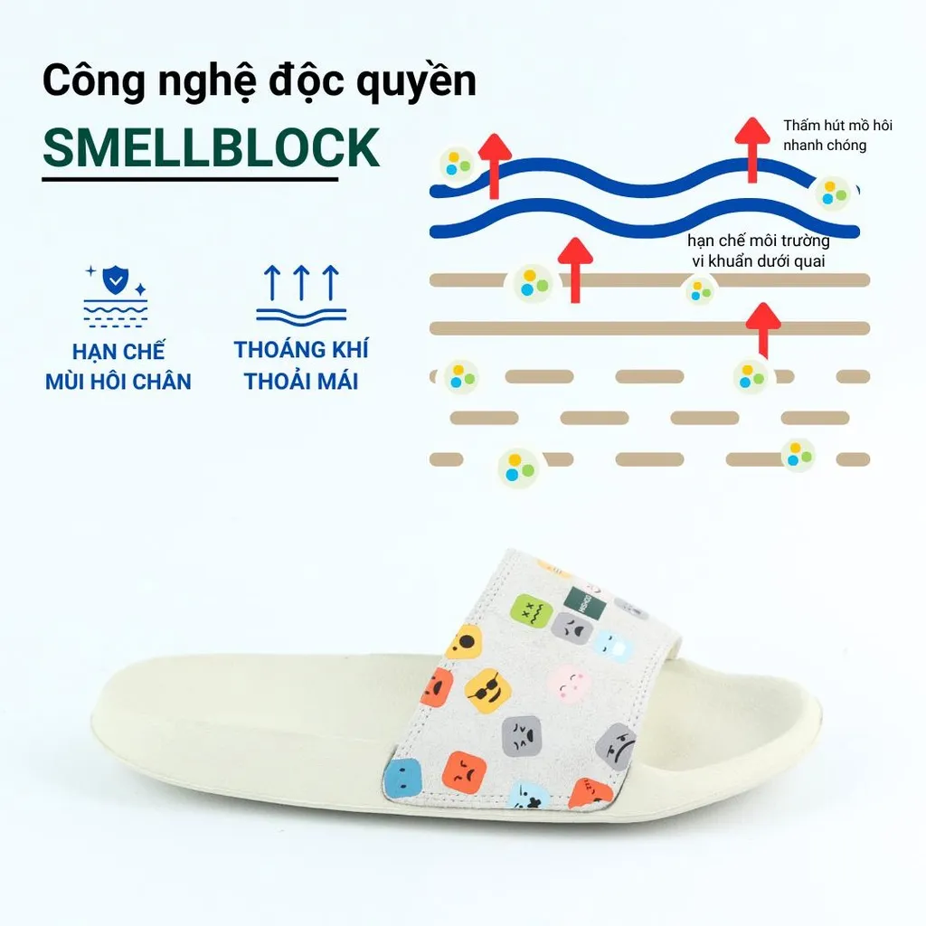 Ảnh Dép quai ngang slipper Icon Cảm Xúc Emoji cao cấp nam, nữ  HISHOO siêu nhẹ da Bò lộn thời trang size 36 - 45 U112 3