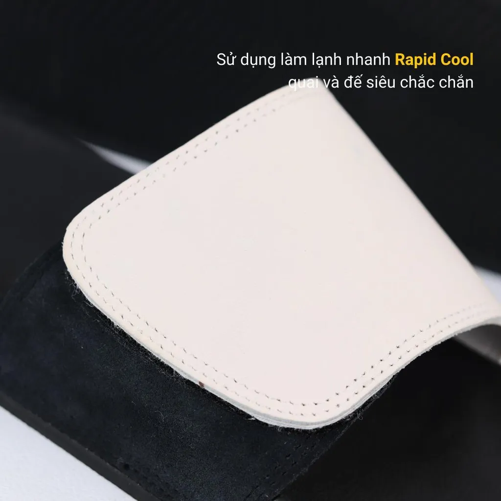 Ảnh Dép quai ngang slipper quai dán Xé dán cao cấp nam, nữ HISHOO siêu nhẹ da bò thời trang size 36-45 VNXK U115 4