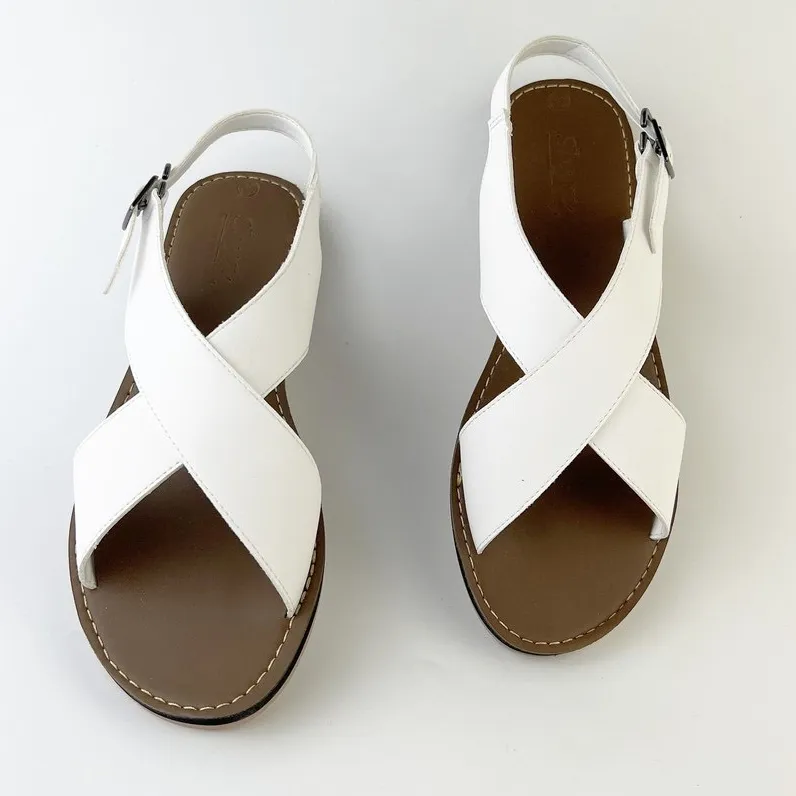 Ảnh Dép Sandal Nữ  đẹp thời trang đi biển, đi học xinh quai bản to đế bệt có Bigsize cao cấp VNXK ulzzang Nam S002 2
