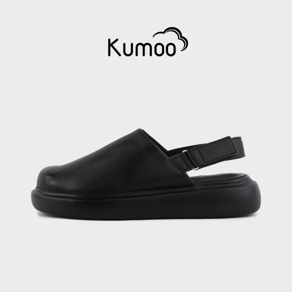 Ảnh Dép Sandal Nữ Kumoo STEVE ML-KUMO-004-A Màu Đen Quai Hậu Đế Bánh Mì Thời Trang Trẻ Trung Cá Tính 1