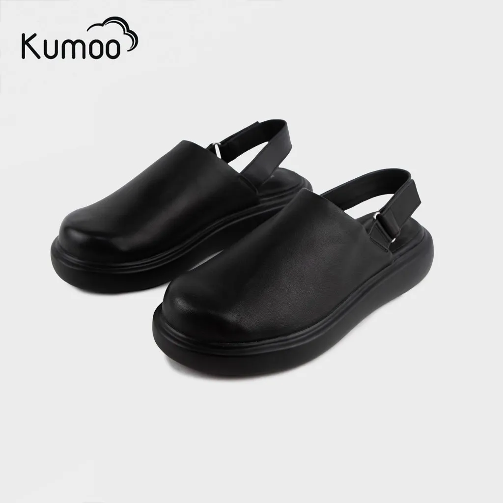 Ảnh Dép Sandal Nữ Kumoo STEVE ML-KUMO-004-A Màu Đen Quai Hậu Đế Bánh Mì Thời Trang Trẻ Trung Cá Tính 2