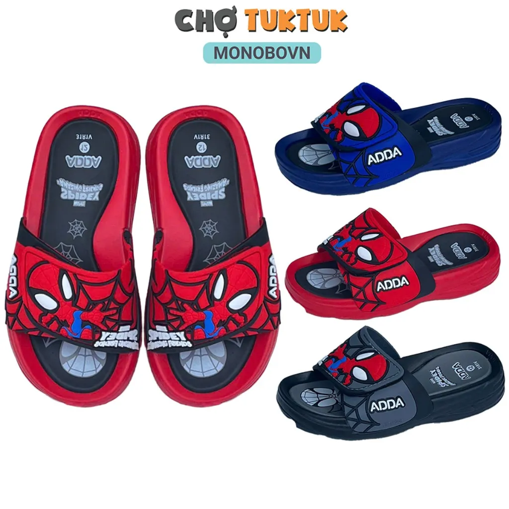Ảnh Dép Thái Lan Bé Trai Siêu Nhân quai ngang êm chống trơn chất cao su ADDA 31R4V 1