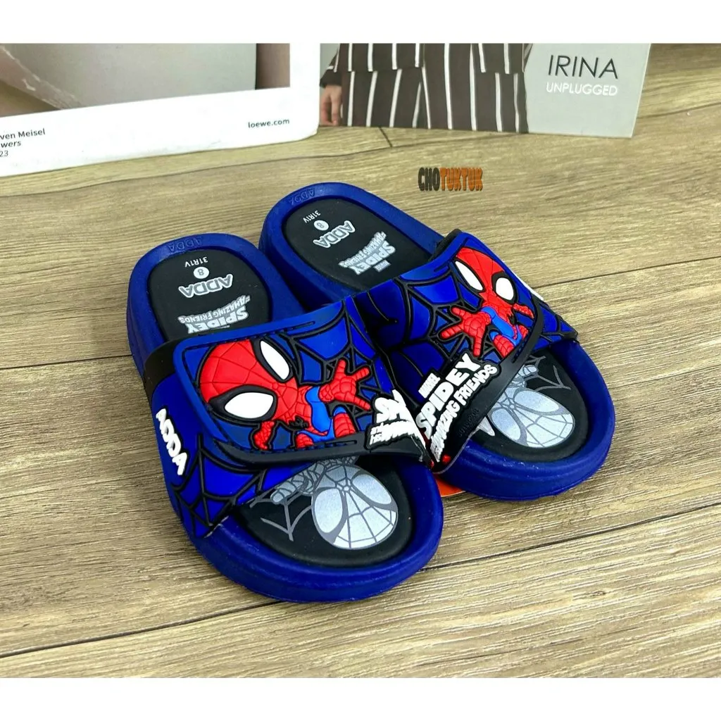 Ảnh Dép Thái Lan Bé Trai Siêu Nhân quai ngang êm chống trơn chất cao su ADDA 31R4V 3
