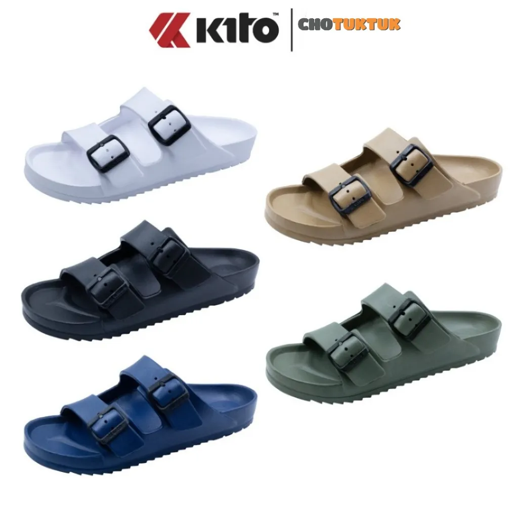Ảnh Dép Thái lan cặp nam nữ cao su đúc 2 quai Kito AH170 1