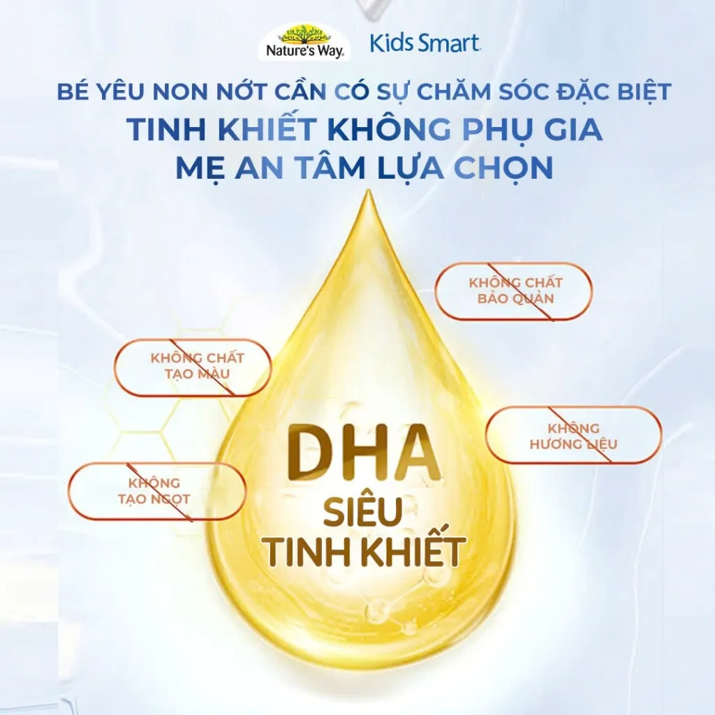 Ảnh DHA Drops Nature's Way Kids Smart Drops Siro Thông Minh Bổ Sung DHA EPA, Hỗ Trợ Bổ Não Và Mắt Cho Bé 20ml Date 2026 3