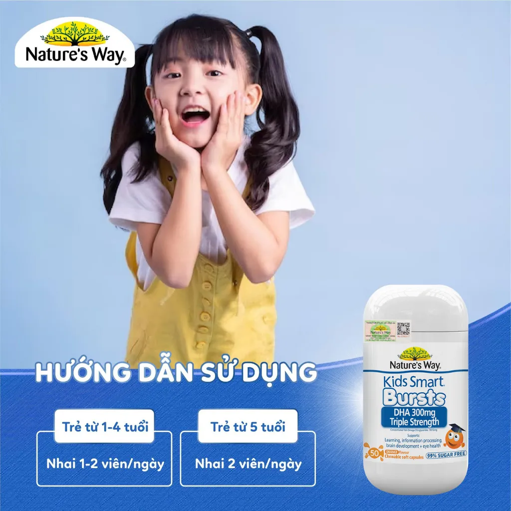 Ảnh DHA Nature's Way Hỗ Trợ Não Bộ Phát Triển Toàn Diện Và Tăng Cường Thị Lực, Tăng Khả Năng Tập Trung 1