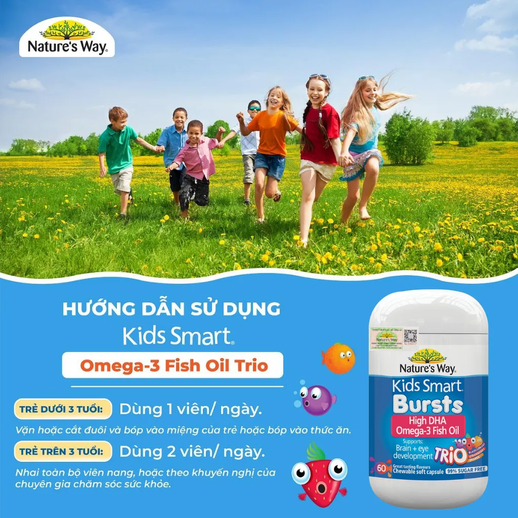 Ảnh DHA Nature's Way Hỗ Trợ Não Bộ Phát Triển Toàn Diện Và Tăng Cường Thị Lực, Tăng Khả Năng Tập Trung 2