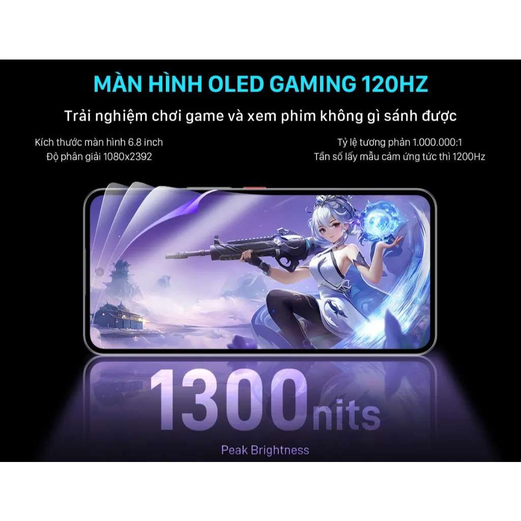 Ảnh Điện thoại Gaming Nubia Neo 3 GT 5G 24(12+12)GB I 256GB I màn hình OLED 1300 I Pin 6000mAh 80W 1