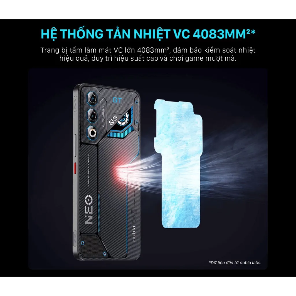 Ảnh Điện thoại Gaming Nubia Neo 3 GT 5G 24(12+12)GB I 256GB I màn hình OLED 1300 I Pin 6000mAh 80W 2
