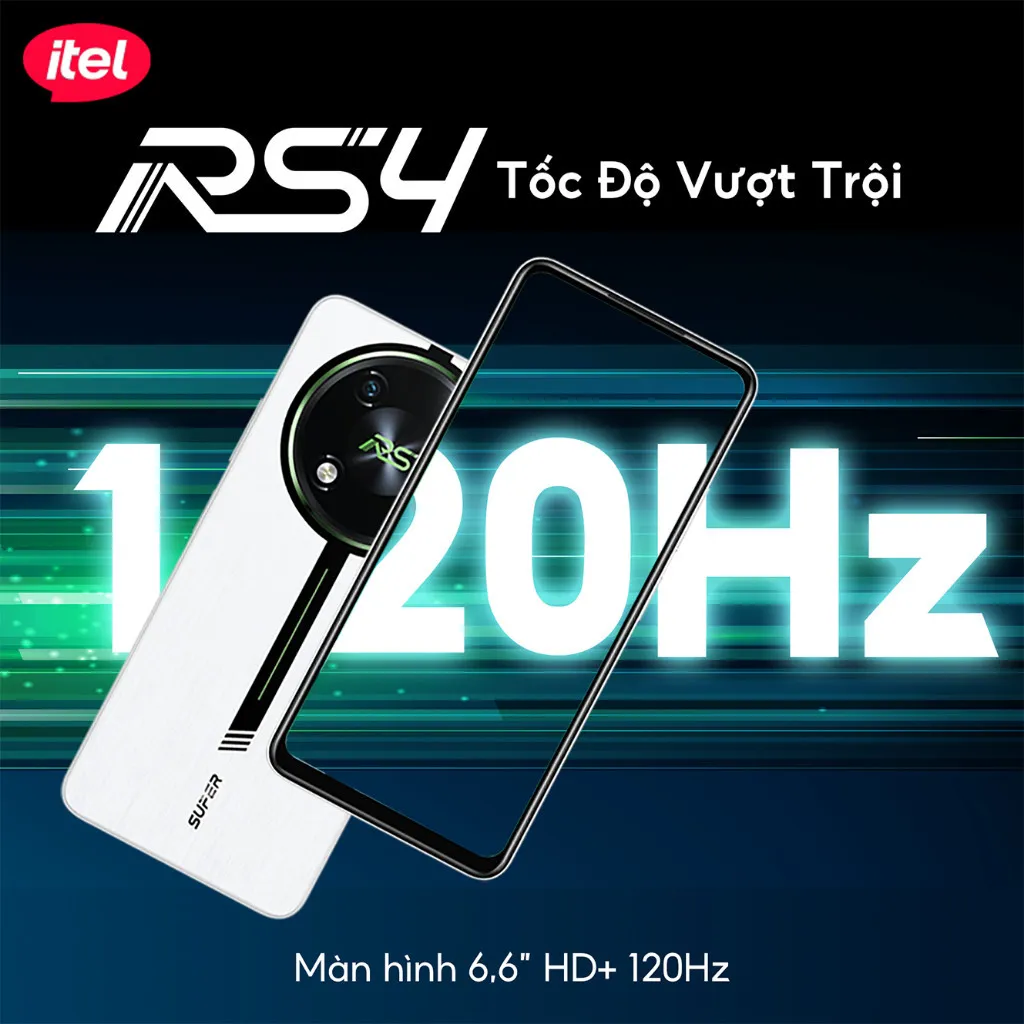 Ảnh Điện Thoại Itel RS4 16GB(8+8)/128GB | NFC | 5KmAH | 120Hz | Sạc Nhánh & Nhanh 45W | BH 12Tháng 4