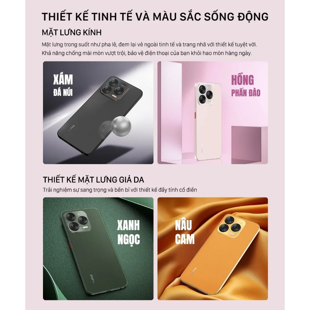 Ảnh Điện thoại Nubia V70 Design 8GB/128GB I Pin 5000mAh I Camera 50mp I 6.7" 120Hz 2