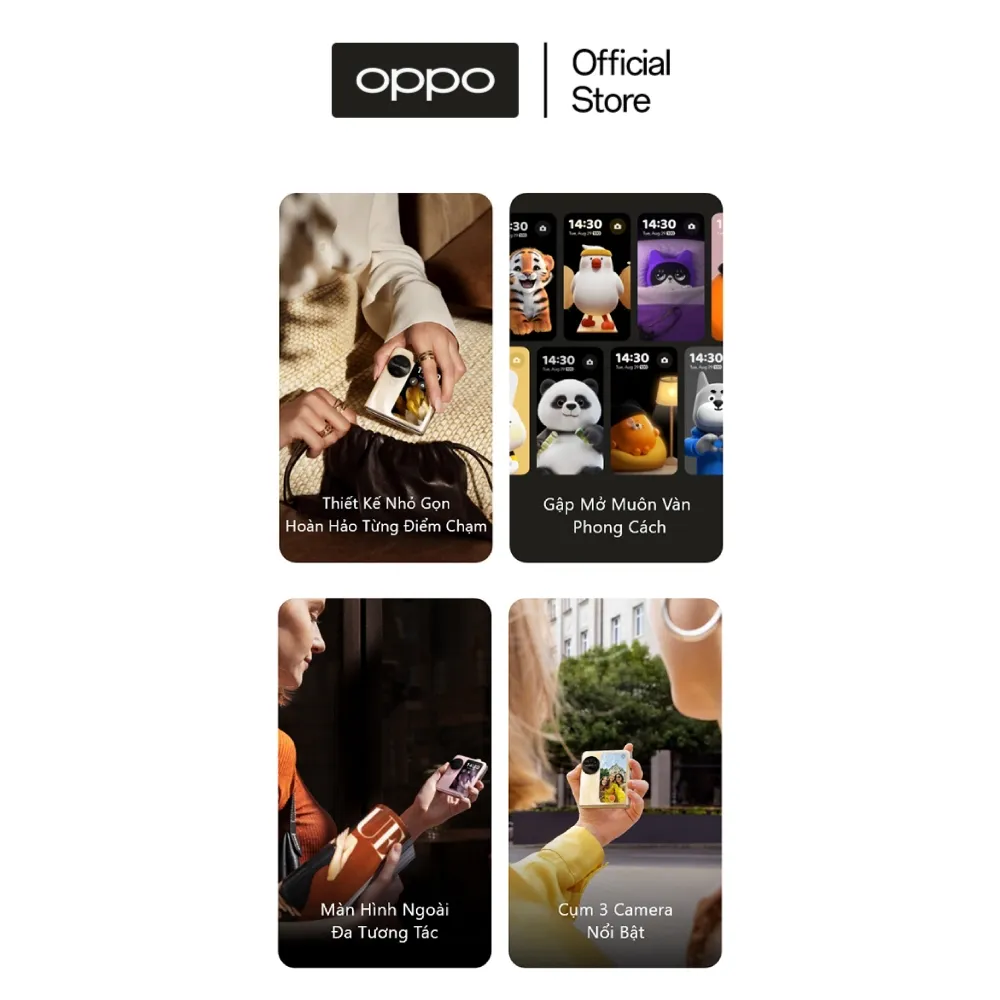 Ảnh Điện thoại OPPO FIND N3 FLIP (12GB/256GB) | Điện thoại gập phong cách | 3 Camera - Hàng chính hãng 4