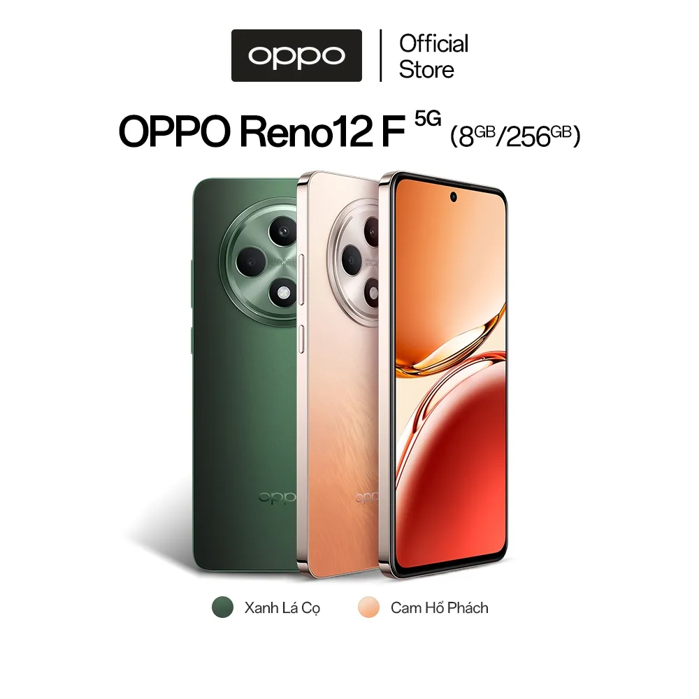 Ảnh Điện Thoại OPPO Reno12F 5G (8GB/256GB) | NFC | Camera AI | Loa kép | Siêu mỏng nhẹ  - Hàng chính hãng 1