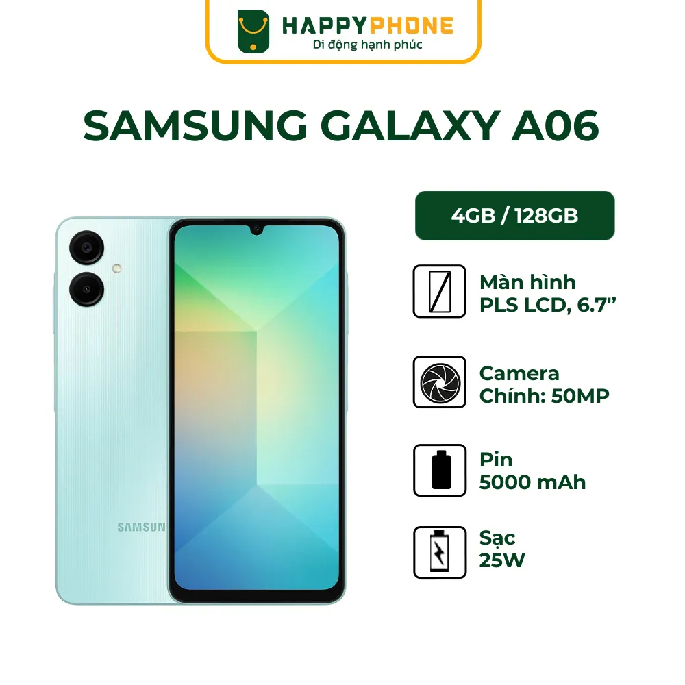 Ảnh Điện thoại Samsung Galaxy A06 - Hàng chính hãng, Mới 100%, Bảo hành 12 tháng 2