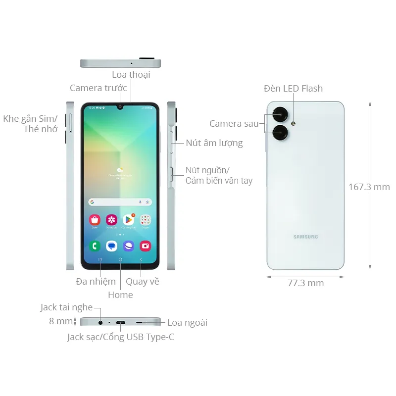 Ảnh Điện thoại Samsung Galaxy A06 - Hàng chính hãng, Mới 100%, Bảo hành 12 tháng 3
