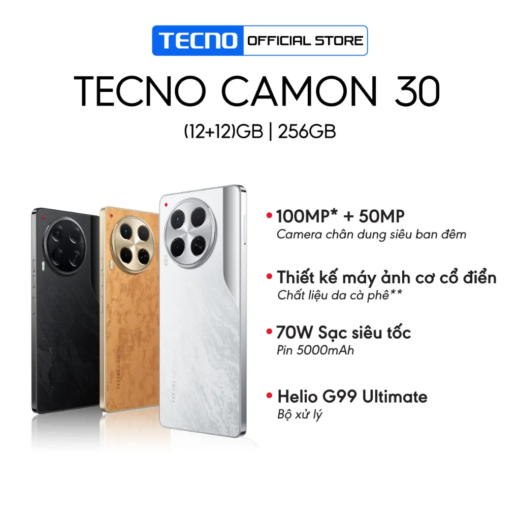 Ảnh Điện thoại Tecno Camon 30 (12+12)GB/256GB 1
