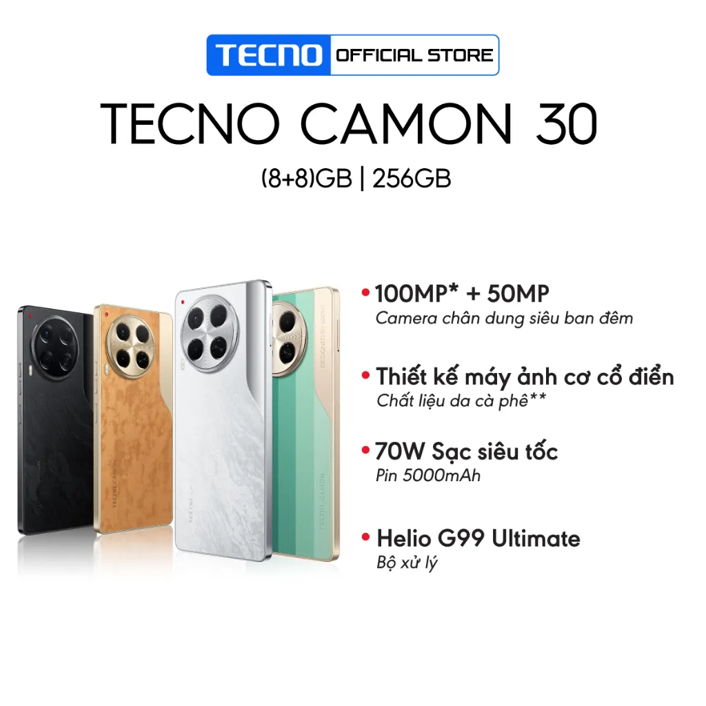Ảnh Điện thoại Tecno Camon 30 (8+8)GB/256GB 1