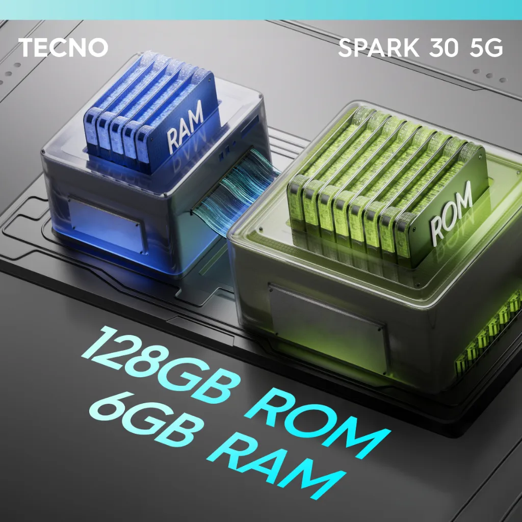 Ảnh Điện Thoại Tecno Spark 30 5G | (6+6)GB/128GB | Camera 108MP | Màn Hình 6.67" 120Hz | Chính Hãng 4