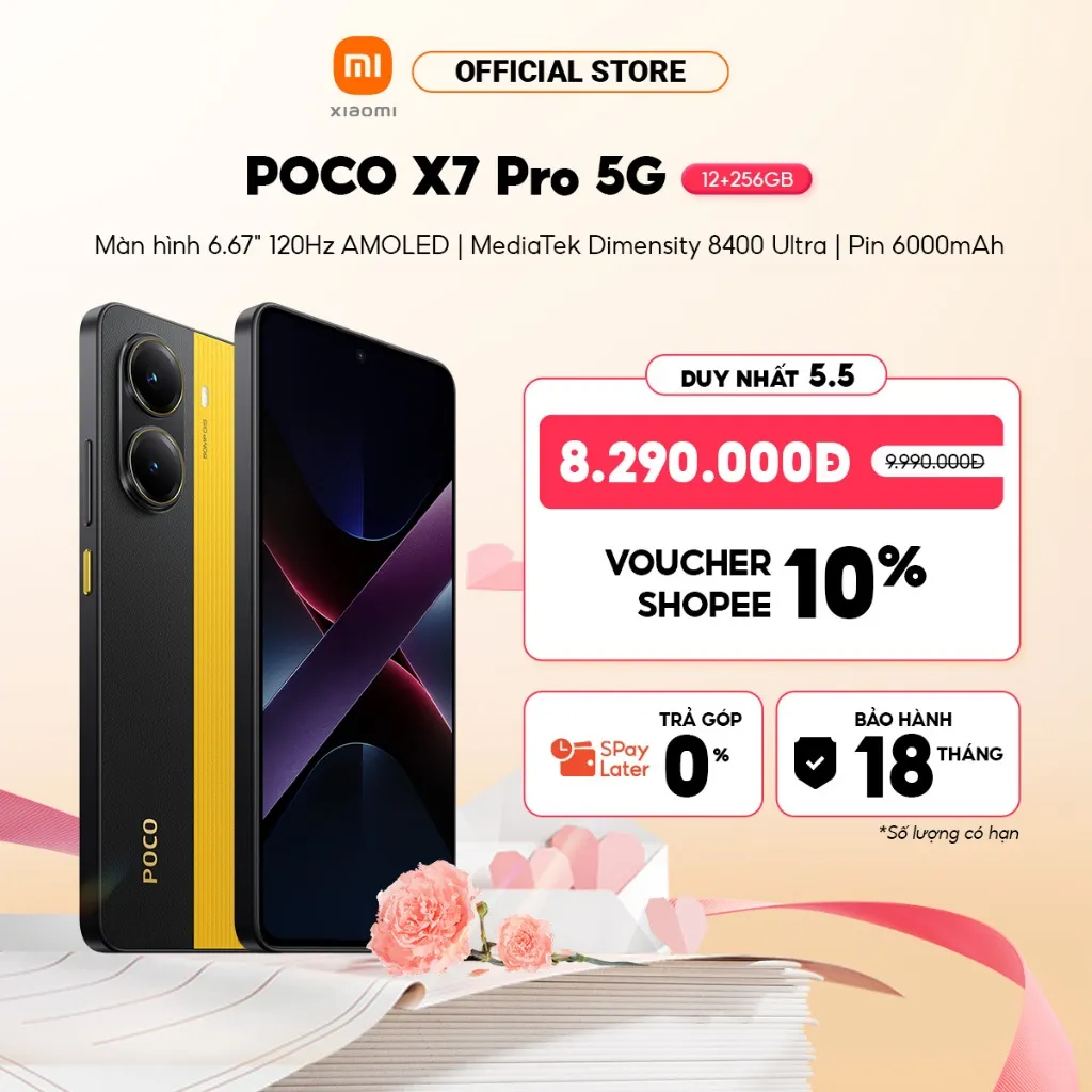 Ảnh Điện thoại thông minh POCO X7 Pro 5G (8+256GB | 12+256GB) | Màn 6.67" 120Hz AMOLED | D8400Ultra | 6000mAh 2