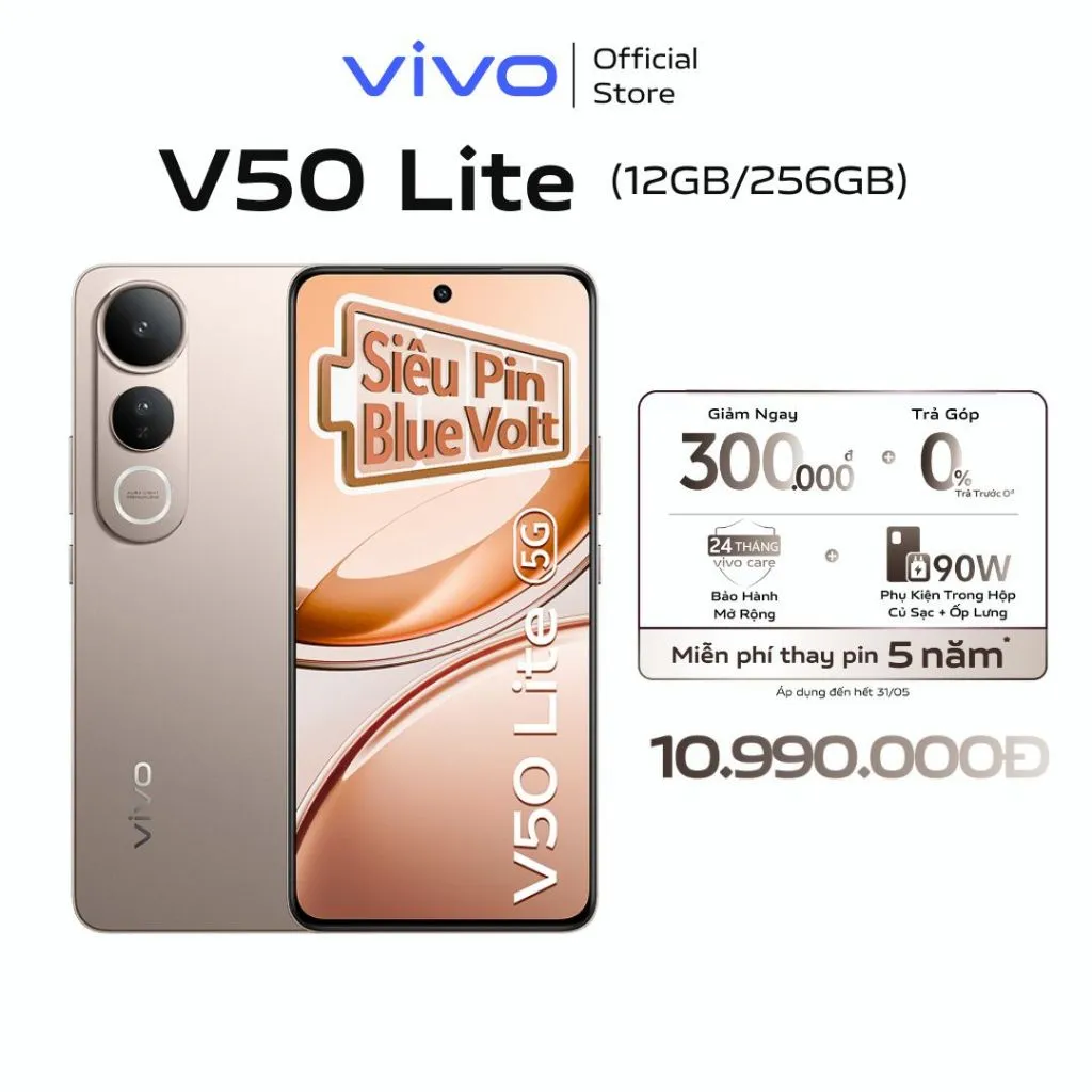 Ảnh Điện thoại vivo V50 Lite (12GB/256GB) - Hàng chính hãng - Bảo hành 12 tháng - 1 Đổi 1 trong tháng đầu tiên 1