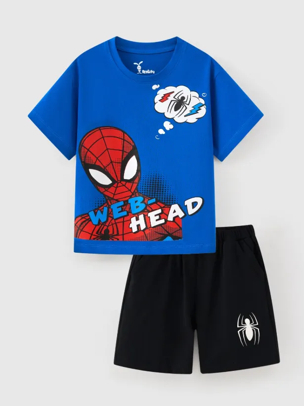 Ảnh Đồ bộ bé trai Rabity ngắn tay cotton Spiderman 560.010 3