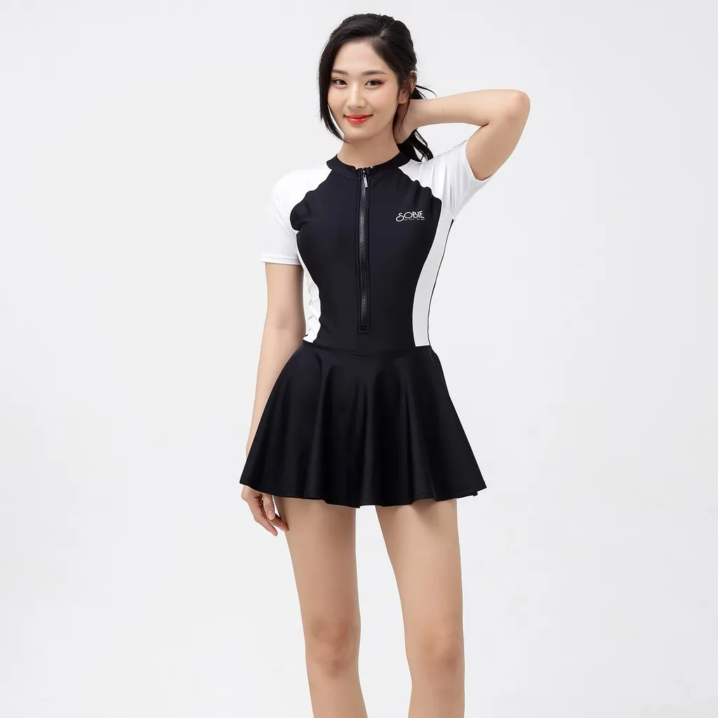Ảnh Đồ bơi nữ liền thân chân váy Nero Cloudy Sobie 1