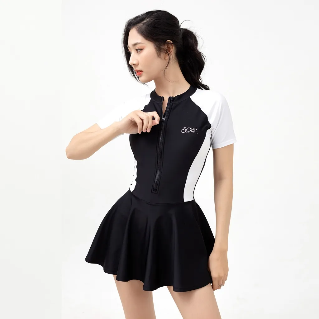 Ảnh Đồ bơi nữ liền thân chân váy Nero Cloudy Sobie 2