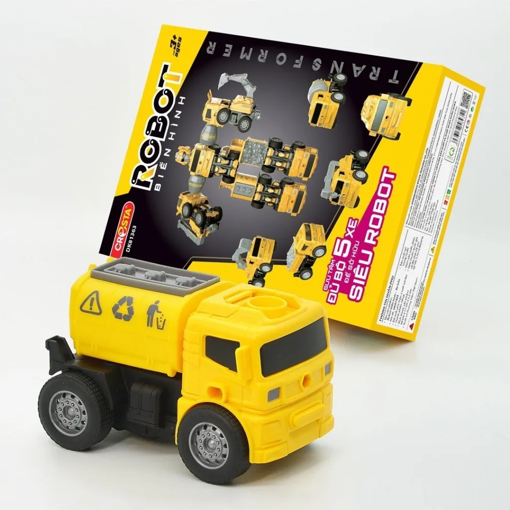 Ảnh Đồ Chơi DUKA: Robot Biến Hình – Xe Cẩu/Xe Xúc/Xe Bồn/Xe Ben/Xe Trộn Bê Tông 4