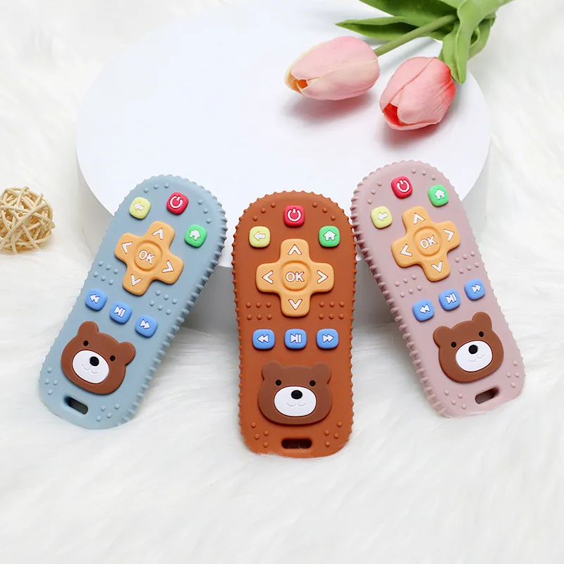 Ảnh Đồ Chơi Gặm Nướu Bằng Silicone 100% Cấp Thực Phẩm Không BPA An Toàn Cho Bé 3