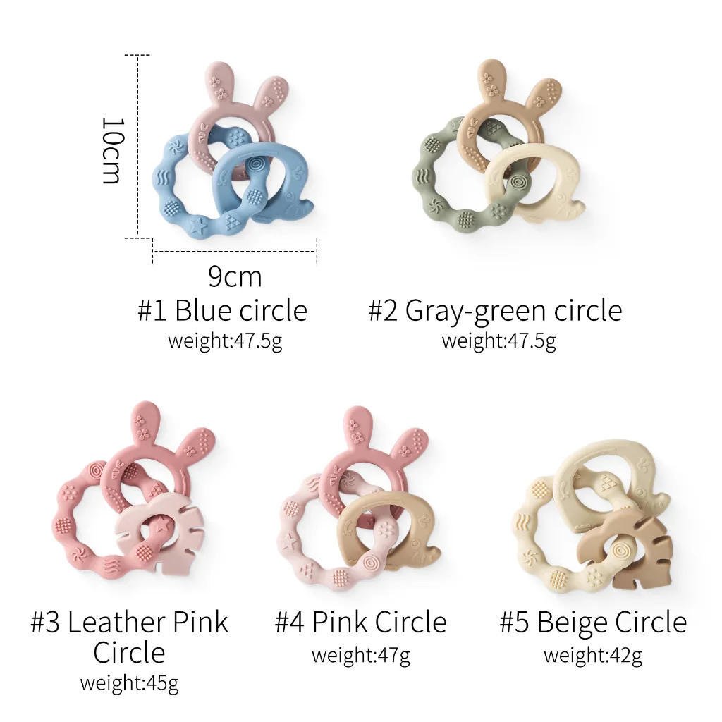 Ảnh Đồ Chơi Gặm Nướu Bằng Silicone An Toàn Thực Phẩm Cho Bé 0-6 - 12 Tháng Tuổi 3