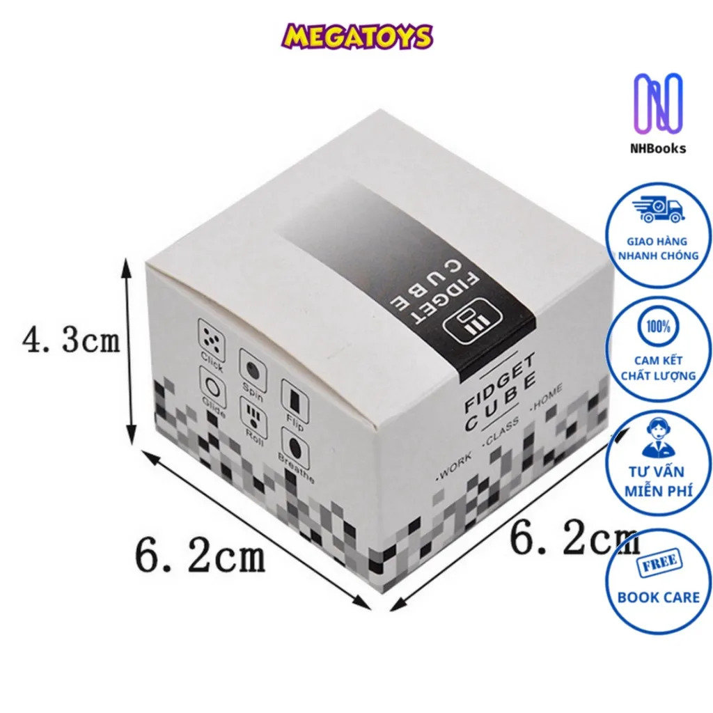 Ảnh Đồ chơi giảm stress - khối vuông thần kỳ Fidget Cube - 711 - NHBOOK - Megatoys 4