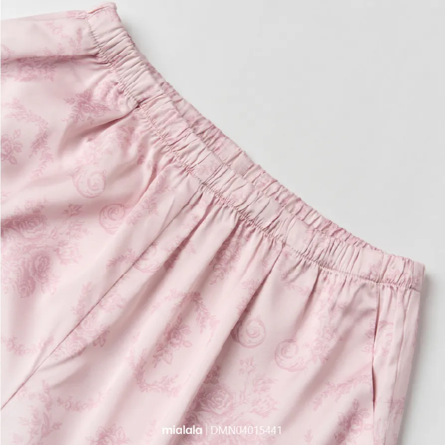 Ảnh Đồ mặc nhà lụa Mialala pijama tay ngắn, quần dài thanh lịch DMN04015441 2