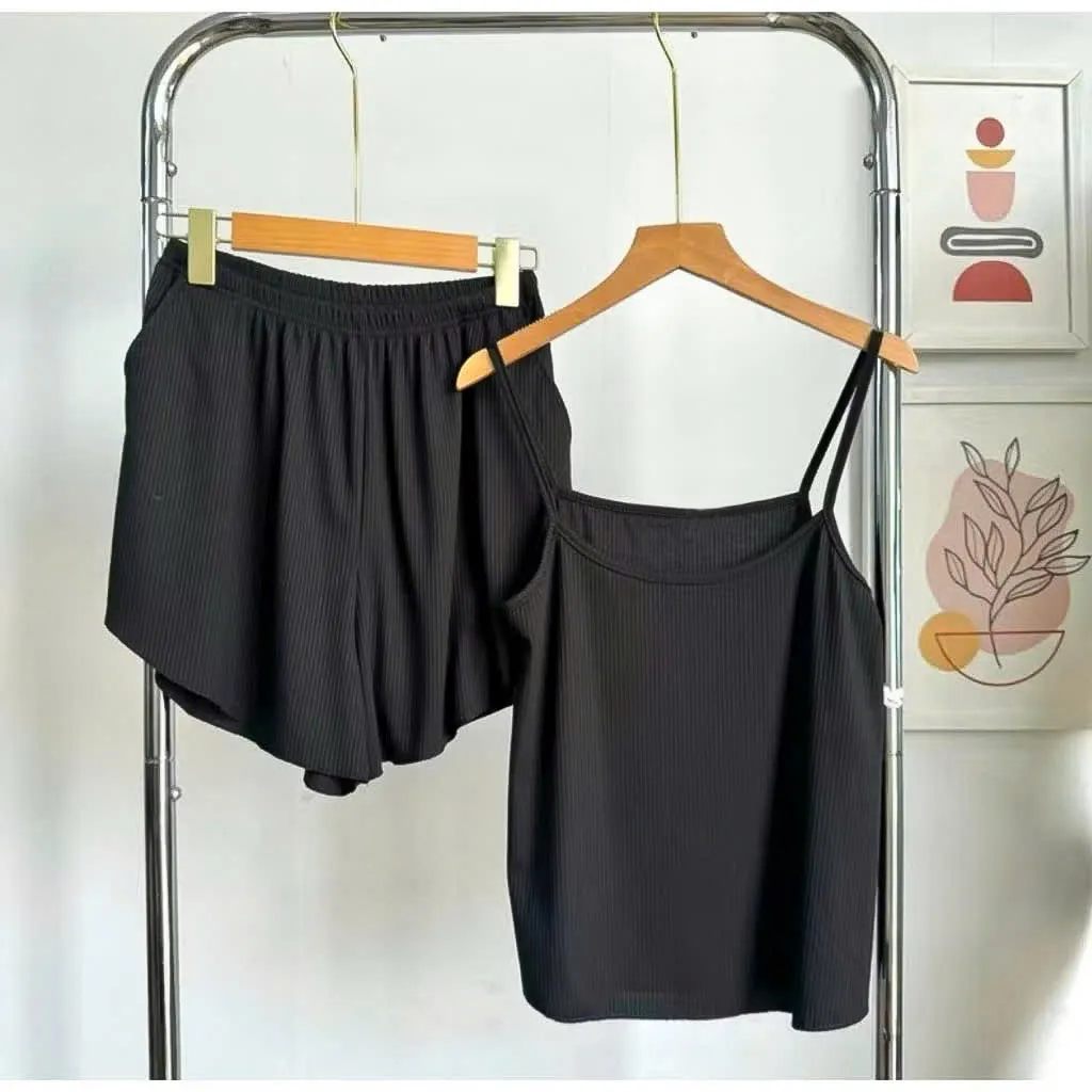 Ảnh Đồ Ngủ Thun 2 Dây Quần Cộc Nữ HISEXY Đủ Size Dưới 75Kg MS56 1