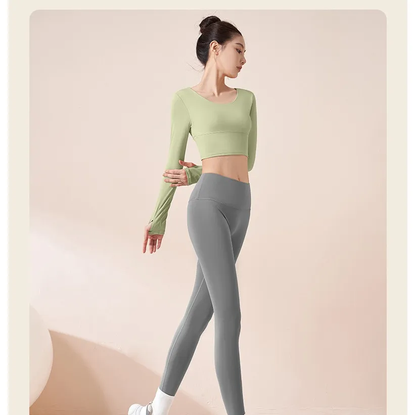 Ảnh Đồ tập gym nữ LUHAZO erobic yoga vải co giãn thấm hút mồ hôi tốt dài tay basic dễ mặc năng động 1304 T2T2 Pickleball 2