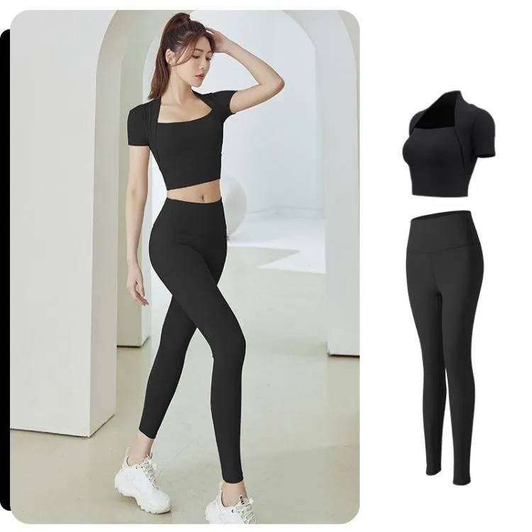 Ảnh Đồ tập gym nữ yoga LUHAZO chất xịn kiểu vắt vai thể thao năng động co giãn thấm hút MD042&MT2 T3T2 T1T1 Pickleball 4