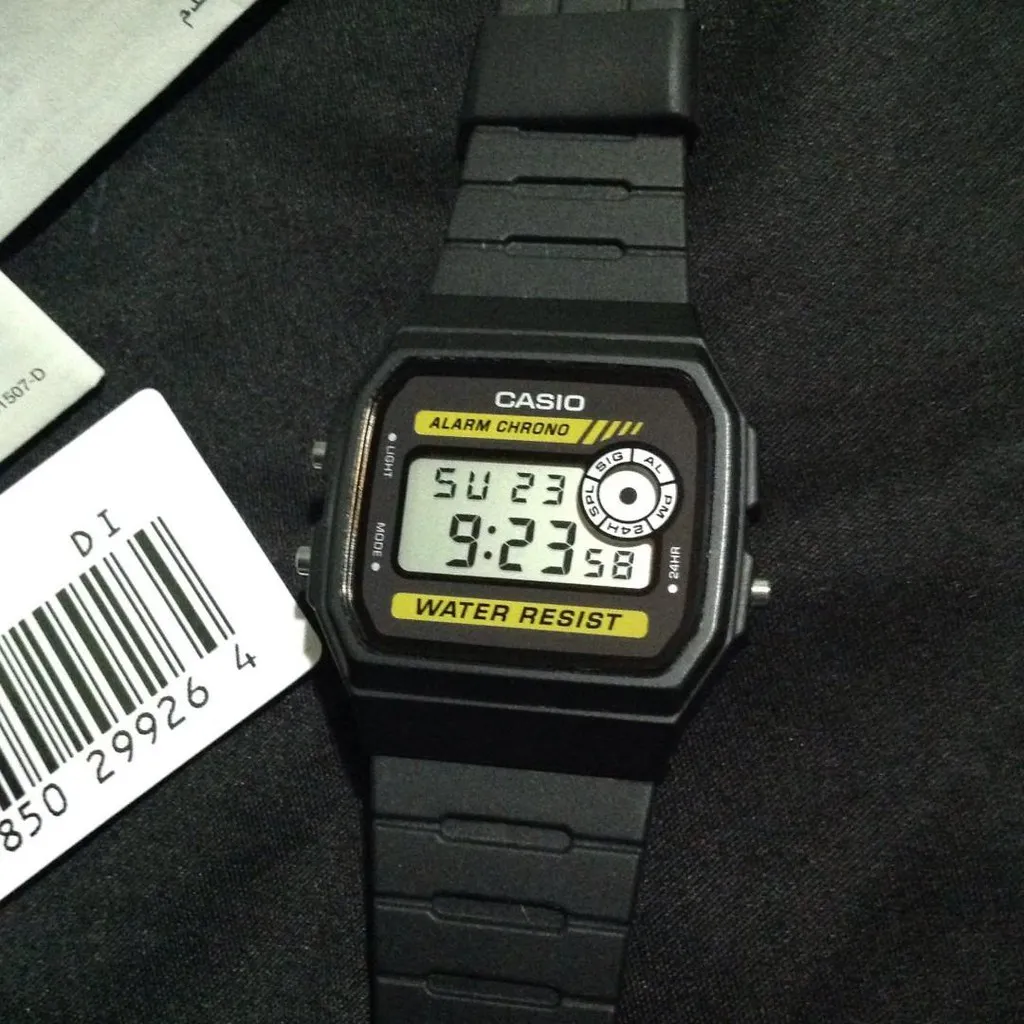 Ảnh Đồng Hồ Casio Nam Dây Cao Su STANDARD F-94WA-9DG Chính Hãng 2