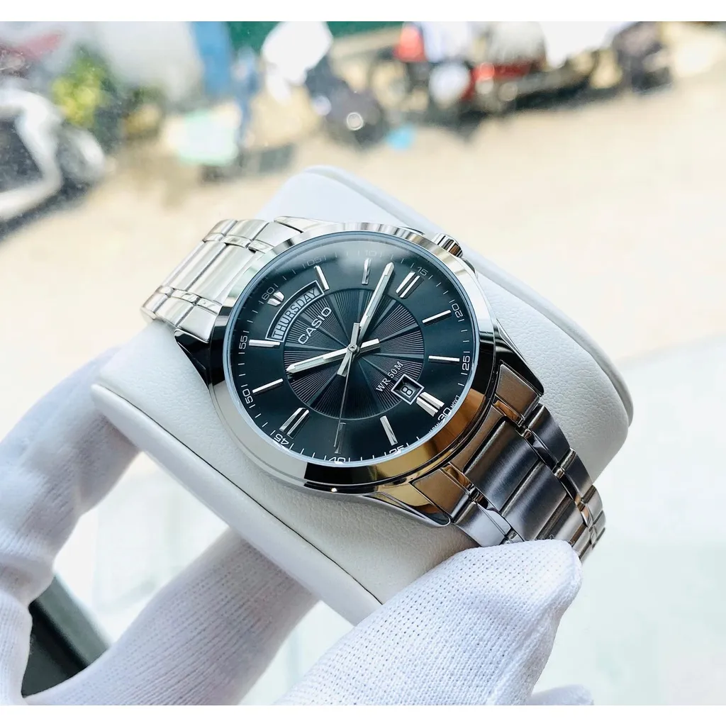 Ảnh Đồng Hồ Casio Nam Dây Kim Loại MTP-1381D-1AV Chính Hãng 1