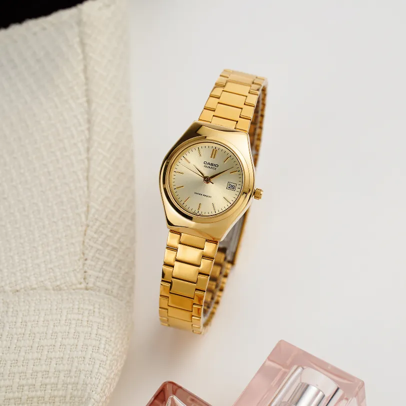 Ảnh Đồng Hồ Casio Nữ LTP-1170N-9ARDF Mặt Tròn Dây Kim Loại Chính Hãng 2