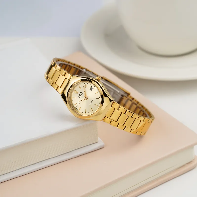 Ảnh Đồng Hồ Casio Nữ LTP-1170N-9ARDF Mặt Tròn Dây Kim Loại Chính Hãng 4