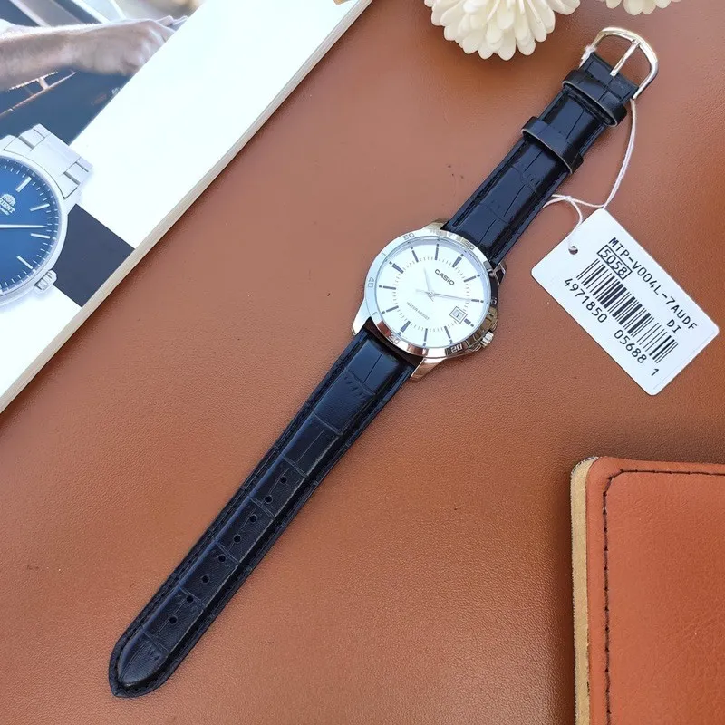 Ảnh Đồng hồ nam dây da Casio MTP-V004L-7AUDF chính hãng 4
