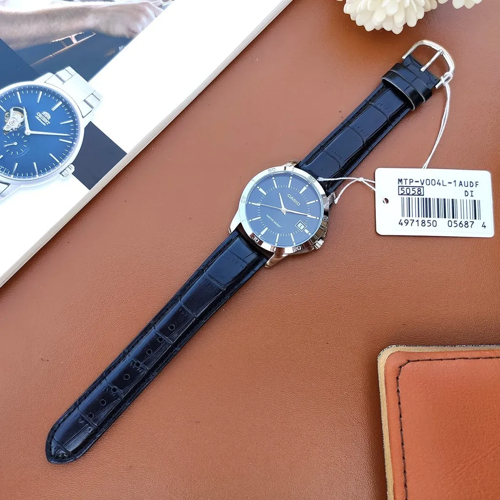 Ảnh Đồng hồ nam dây da Casio MTP-V004L-1AUDF chính hãng 3