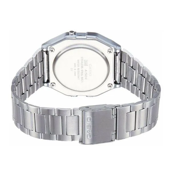 Ảnh Đồng hồ nam dây kim loại CASIO A158WA-1DF chính hãng 3
