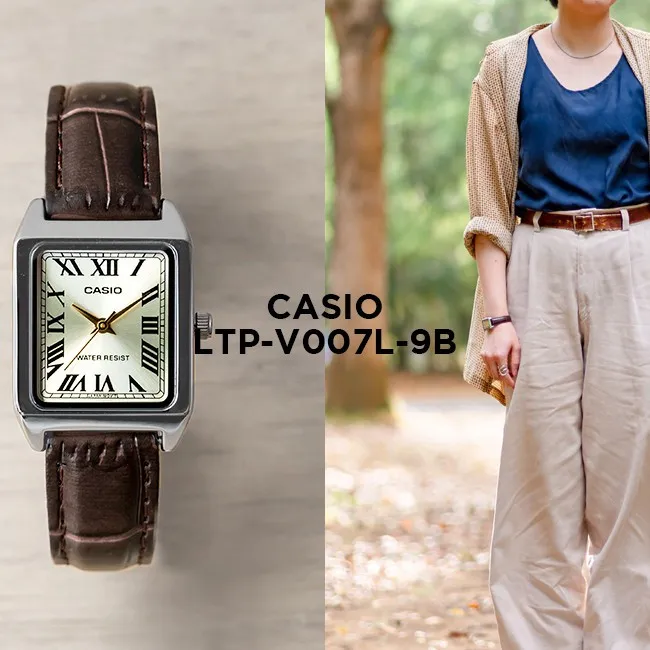Ảnh Đồng Hồ Nữ Dây Da Chính Hãng CASIO LTP-V007L-9BUDF 4
